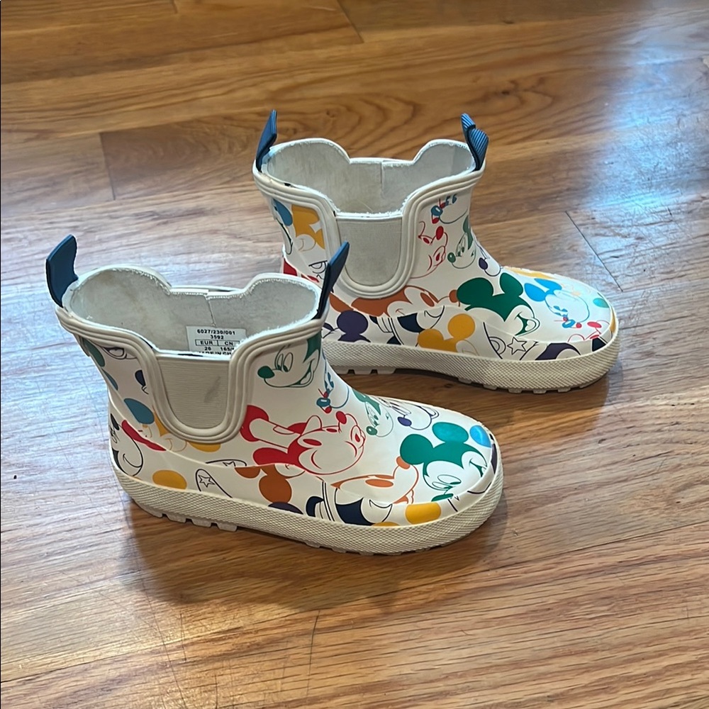 Zara Disney Kids Mickey Mouse Rain Boots - Multicolor